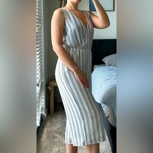 FOREVER 21 Stripe Jumpsuit